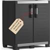 EffeDecor ARMADIO IN RESINA CON RIPIANI BASSO PORTASCOPE TUTTOPIANI NERO GRIGIO DA ESTERNO