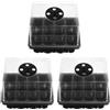 3 Pcs Vaschette Germinazione Vassoi Per Semi Crescente Vassoio Di