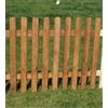Asintek Steccato arredo orto aiuole staccionata in legno colore ciliegio varie misure