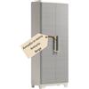 EffeDecor ARMADIO IN RESINA CON RIPIANI BASSO PORTASCOPE TUTTOPIANI BEIGE DA ESTERNO