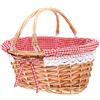 Cesta in Vimini Con Coperchio Cestino Da Picnic Bambini Cestini Piante