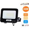Universo Illuminazione FARO FARETTO LED SMD 10W 20W 30W 50W 100W SLIM DA ESTERNO IP65 PROIETTORE
