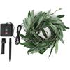 Does not apply Piante Solari Simulate Linea Foglia Di Ulivo, Con 50 LED, Disponibili Nelle Misu