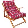 EffeDecor Cuscino Imbottito per Sedia Sdraio Poltrona Reclinabile ricambio HARMONY legno