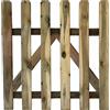 EffeDecor CANCELLETTO CANCELLO STACCIONATA RECINTO IN LEGNO A DOGHE DA GIARDINO ESTERNO