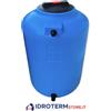 GIURGOLA SERBATOIO CONTENITORE ACQUA BLU POLIETILENE PE Litri 120 VERTICALE + RACCORDI