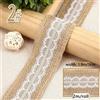 Nastro In Juta In Pizzo 2M Rullo Cinghia In Lino Decorazione Per Tende Fai Da Te
