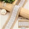 Nastro In Juta In Pizzo 2M Rullo Cinghia In Lino Decorazione Per Tende Fai Da Te