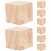 8 Pcs Blocchi Di Legno Balsa Per Intaglio Tiglio Cubo Cubetti Lettere Cubi