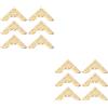 Cartelle di album 20pcs Crafts Delicate Pattern Scrapbook Book Protector