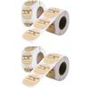 2 Rolls Hand Made Etichette Adesivi Fatti Mano Etichetta Adesiva Rimovibili
