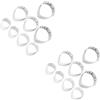 8 Pcs Fustella Per Taglio Petali in Acciaio Inossidabile Taglierino Inox Peonie