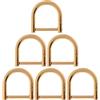 6pcs anelli vite di chiusura a vite piccoli anelli a d-anelli a grillo