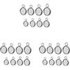 40 PCS Craft Supplies Stainless Steel Pendant Trays Charms Per Collane