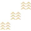 Cartelle di album 20pcs Crafts Delicate Pattern Scrapbook Book Protector
