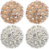4 Pcs Pulsanti Di Gioielli Strass Bottoni Del Cappotto Abbigliamento