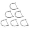 6pcs anelli vite di chiusura a vite piccoli anelli a d-anelli a grillo