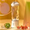 HF GRANDE FRULLATORE ESTRATTORE MIXER SMOOTHER bianco PORTATILE RICARICABILE 600ML