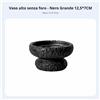 Vaso in cemento con vassoio sfera di muschio, tavolo soggiorno