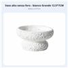 Vaso in cemento con vassoio sfera di muschio, tavolo soggiorno
