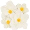 Givi Italia Set 4 Fiori in carta crespa Bianco AVORIO 25/35cm -decoro scenario sfondo parere