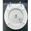 SAPAL SEDILE COPRIWATER WC - POZZI GINORI Mod. COLIBRI' RESINA POLIESTERE LEGNO ITALY
