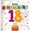 ITALIAN JOY Biglietto auguri MUSICALE Compleanno 18 ANNI - Biglietto augurale SONORO