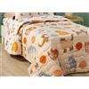 Caleffi Copriletto Trapuntato letto singolo Art. Tropical in cotone 165x265 cm
