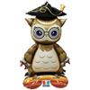 BIG PARTY Pallone a forma GUFETTO LAUREA 3D con base per rimanere in piedi - 70X116X40 cm
