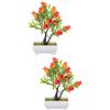 Piante Artificiali Simulazione Di Frutta Bonsai Decor Arredamento Melograno