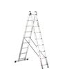 ecolinea Scala alluminio a sfilo estensibile trasformabile (2 tronchix9 pioli) h. m 3,95