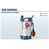 PEDROLLO TOP 2 VORTEX NEW ELETTROPOMPA POMPA SOMMERGIBILE HP 0,5 X ACQUE SPORCHE PEDROLLO