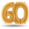 Dream's Party Pallone compleanno numero 60 anni ORO 101cm palloncini gonfiabile aria, ELIO