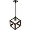 universo Lampadario a soffitto CUBO in ferro verniciato Lampadina LED E27 bianco o nero