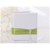 PartyDeco Guestbook SPOSI con fascia di raso verde - ideale per matrimonio, promessa ecc.