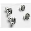 ESSENTIAL KIT 4 PEZZI SET CARRELLINI CUSCINETTI PER BOX DOCCIA CRISTALLO 6 MM ROTELLINE