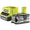 RYOBI Kit batteria e caricabatteria 18V 5Ah Ryobi RC18120-150