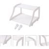 Porta router a parete da 1 pc a parete senza punzonatura rack rack (bianco)