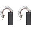 CarbonBr 2 spazzole di carbone - Per lavatrice Bosch-Siemens (5 X 12,5 X 32)