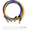 GeneralGas KIT 3 TUBI DI CARICA GAS REFRIGERANTI R410A/R32 - ATTACCHI 5/16SAE 150CM