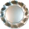 EX.TRA. 10 Piatti Argento satinato in carta monouso Ø27cm - addobbo decoro tavola