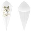 PartyDeco 10 Coni in carta per il lancio riso o coriandoli agli sposi al matrimonio 16cm