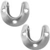 2 Pcs Staffa Per Bastone Staffe Tende Supporti Asta Doccia Mensola Tubi