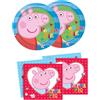 DECORATA PARTY Coordinato tavola Peppa Pig e George - feste party bambini piatti bicchieri tova
