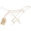 EffeDecor STENDIBIANCHERIA STENDINO PIEGHEVOLE CON RUOTE STENDITURA 18 MT INTERNO ESTERNO