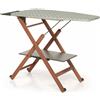 Foppapedretti Asse da Stiro Pieghevole 1020x490 mm Rotelle Noce Assai Evo Noce Foppapedretti