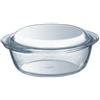 Pyrex Pirofila da Forno in Vetro Rotonda 1.3 Lt 18 cm con Coperchio Trasparente Pyrex