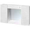 SIP SPECCHIERA SPECCHIO PER BAGNO 2 ANTE IN PVC LUCE E INTERRUTTORE 58x37X12 SIMPATY
