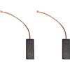 CarbonBr 2 spazzole di carbone - Per lavatrice Bosch-Siemens (5 X 12,5 X 32)
