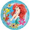 Dream's Party 8 Piatti Ariel SIRENETTA Disney - in carta monouso 23cm